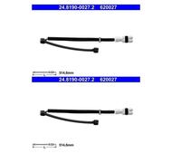 2x ATE 24.8190-0027.2 Contact D'Usure des Plaquettes Avant pour Porsche