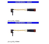 2x ATE 24.8190-0410.2 Contact D'Usure Indicateur Porter Freins pour Mercedes
