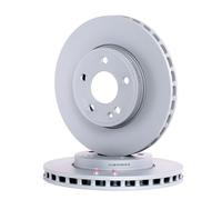 2x ATE Disque de frein Avant convient pour MERCEDES-BENZ Classe A (W176) 295,0mm