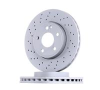 2x ATE Disque de frein Avant convient pour MERCEDES-BENZ Classe A (W176) 295,0mm