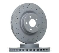 2x ATE Disque de frein Avant convient pour MERCEDES-BENZ Classe E Berline (W211)