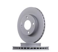 2x ATE Disque de frein Avant pour AUDI 80 B3 (89, 89Q, 8A, 893, 894, 8A2) 256mm