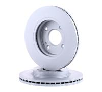 2x ATE Disque de frein Avant pour FORD Fiesta Mk6 3/5 portes (JA8, JR8) 258,0mm