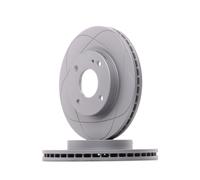 2x ATE Disque de frein Avant pour FORD Fiesta Mk6 3/5 portes (JA8, JR8) 258,0mm