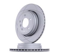 2x ATE PowerDisc Disque de frein Arrière pour BMW 5 Berline (E60) 6 Coupé (E63)