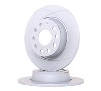 2x ATE PowerDisc Disque de frein Arrière pour VW Golf VI 3/5 portes (5K1)