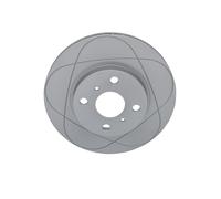 2x ATE PowerDisc Disque de frein Avant pour TOYOTA Yaris 3/5 portes (P1) 255mm