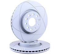 2x ATE PowerDisc Disque de frein Avant pour VW Golf VI 3/5 portes (5K1) CC (358)