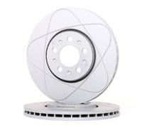 2x ATE PowerDisc Disque de frein Avant pour VW Polo V 3/5 portes (6R1, 6C1)