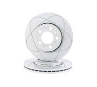 2x ATE PowerDisc Disque de frein Avant pour VW Polo V 3/5 portes (6R1, 6C1)
