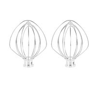 2X Attachement de MéLangeur de Fouet de Fil D'Acier Inoxydable pour K45Ww 9704329 Agitateur de CrèMe D'Oeuf de Ballon de Gâteau de Farine