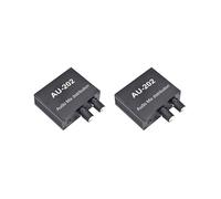 2X AU-202 MéLangeur StéRéO 2 EntréEs 2 Sorties Distributeur Audio pour Casque AMP de Puissance Externe ContrôLe Du Volume Seul