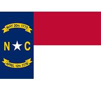 2X Autocollant de Voiture North Carolina - Drapeau Sticker État américain (8x5 cm)