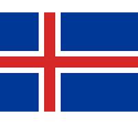 2x autocollant pour voiture " ISLANDE - drapeau " 2x Car Sticker Iceland flag (env. 8x5 cm)