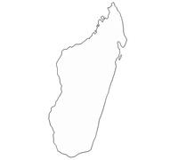 2x autocollant pour voiture " Madagascar " 2x Car Sticker (env. 11x6 cm) (blanc)