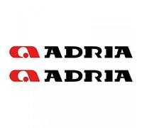 2x Autocollants compatible avec avecpour mobil-home Caravan ADRIA Camping
