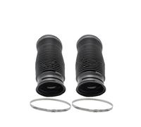 2x Avant Pour Benz S-CLASS W220 Suspension Pneumatique Choc Caoutchouc Cache-poussière Bottes Anneaux Cravate 2203205113 2203202438 Amortisseurs Auto(With Tie Rings)