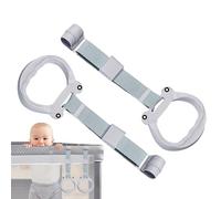 2X Baby Pull Up Rings, Play Pen Handles for Kids, Portable Walking Assistant, Safety Exercise Bed Stand for Kids Learning to Stand and Walk at Home