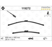 2x Balai d'essuie-glace avant plat 119272 SWF pour VW AUDI SKODA SEAT ALFA ROMEO