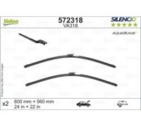 Balai d'essuie-glace VALEO AquaBlade 572318, 600/560mm, Avant, 2 Pièce