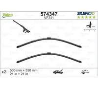 VALEO Silencio Balai d'essuie glace VF311 574347 Longueur avant: 530mm / 530mm Quantité Set 2 unités Côté du conducteur dans le véhicule : gauche
