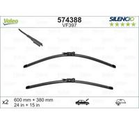 2x Balai d'essuie-glace avant plat 574388 VALEO pour NISSAN HYUNDAI