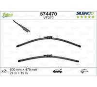 2x Balai d'essuie-glace avant plat 574470 VALEO pour ALPINA BMW AUDI RENAULT