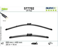 2x Balai d'essuie-glace avant plat 577702 VALEO pour HYUNDAI TUCSON
