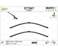 Valeo Balai d'essuie-glace Silencio VF847 577847 Avant 650/425 mm Jeu de 2 unités