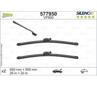 2x Balai d'essuie-glace avant plat 577950 VALEO pour BMW JAGUAR ALPINA