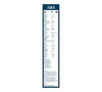 Bosch Balais d'essuie-glace Twin Spoiler 728S – Plats 550/475 mm – 1 paire avant