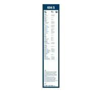2x Balai d'essuie-glace avec spoiler 3 397 118 303 BOSCH pour RENAULT KIA DACIA
