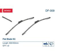 Denso - Balai d'essuie-glace Flat Blades DF-009 - 600/450 mm Avant - 2 pièces