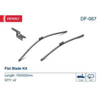 2x Balai d'essuie-glace plat DF-067 DENSO pour FORD TRANSIT V363 Fourgon