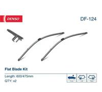 2x Balai d'essuie-glace plat DF-124 DENSO pour BMW ALPINA