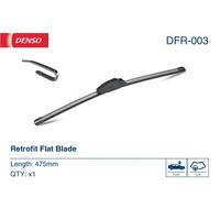 2x Balai d'essuie-glace plat DFR-003 DENSO pour FORD NISSAN OPEL SKODA VW JAGUAR