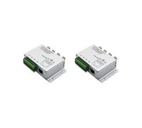 2X Balun VidéO Passif pour CaméRas TVI CVI AHD CCTV Via Paires TorsadéEs Balun VidéO UTP ÉMetteur-RéCepteur 4CH BNC Vers UTP RJ45(4CH)