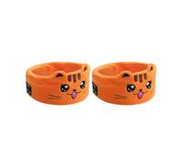 2X Bandeau Animal Oreillette Sans Fil en Velours Doux avec Microphone Bandeau avec Masque de Sommeil à Haut-Parleur Fin,D