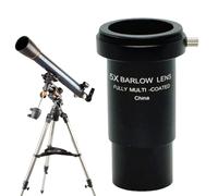 2x Barlow Lens 1.25, Barlow Lens for Telescope | 5x Télescope oculaire Barlow Lens - Filtre de lune multi-revêtement en métal avec fil M42 pour la caméra