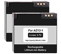 2X Batterie AZ13-1 pour Xiaomi Yi Sport Action Cam [3.7V - 890 mAh - Li-ION]