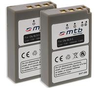 2X Batterie BLS-5 pour Olympus E-450 / Pen E-PL2, E-PL5, E-PL6, E-PM1, E-PM2 / Om-D E-M10