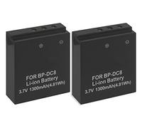 2X Batterie BP-DC8 (18 706) Compatible avec Leica X1, X2, X Vario