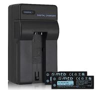 2X Batterie + Chargeur (Auto/Secteur) NP-700 pour Konica Minolta Dimage X50, X60 / Samsung L77 / Sanyo VPC-A5