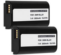2X Batterie Compatible avec DMW-BLJ31 Compatible avec Panasonic Lumix DC-S1, S1R, S1H [Li-ION - 2650mAh - 7.4V - 100% Compatible]