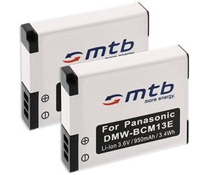 2X Batterie DMW-BCM13 Compatible avec Panasonic Lumix DMC-FT5 / TZ55, TZ60, TZ61 / ZS35, ZS40... Voir descriptif!