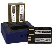 2X Batterie + Double Chargeur Compact (Usb) Pour Canon Bp-511 / Eos 30D, 50D, 300D.. / Eos D30 D60.. / G3 G5 G6.. / Optura 200Mc... / Mv.. Fv.. Zr.. V. Liste - Cable Micro Usb Inclus[Z746]