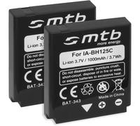 2X Batterie IA-BH125C pour Samsung/Pentax D-Li106 / Ricoh DB-65 / Sigma BP-41... v. liste!