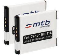 2X Batterie NB-11L pour Canon IXUS 125 HS,127 HS,132,133,135,140,240 HS