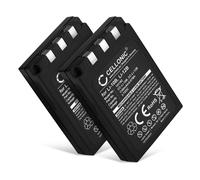 CELLONIC 2X Batterie Compatible avec Olympus C-470 Zoom, C-50, C-60, Li-10B | 1100mAh, 3.7V, Lithium Ion pour Olympus C-5000 Zoom, C-70, C-7000, C-760 UltraZoom, C-765, C-770, D-590, FE-200, IR-500