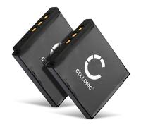 Cellonic Batterie compatible Pentax Q/Q7/Q10/Optio S12 (D-LI68) 700 mAh 2x